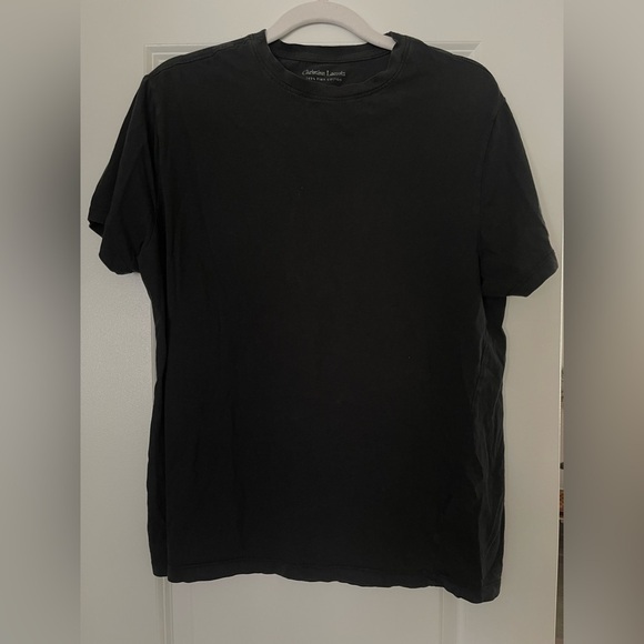 Christian Lacroix Tops - Christian Lacroix Unisex Pima Cotton Black Short Sleeve Women’s Tee Size M